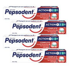 Комплект Зубная паста Pepsodent Действие 123 Комплекс 75 г х 4 шт