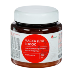 Маска для волос Apotek`s репейная, с экстрактом красного перца и корицы, 250 мл 2875396 Mirrolla