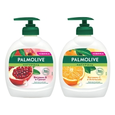 Набор жидкого крем-мыла Palmolive Натурэль Витамин B Гранат+Витамин С Апельсин 300 мл
