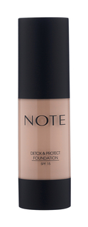 Защитная тональная основа для лица Note Detox And Protect Foundation SPF 15 30мл