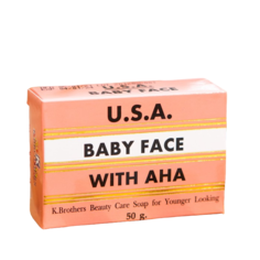 Мыло туалетное Herbal Soap Baby Face С AHA-кислотами для обновления кожи, 50 г K.Brothers