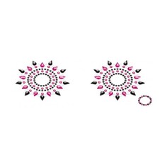 Стикер KAZANOV.A. Breast & Pubic Jewelry Crystal Stiker черный + красный 2 шт