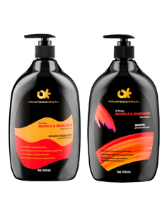 Набор для всех типов волос Шампунь и Бальзам для волос MARULA & MANDARIN, 2 шт по 950 мл OK Professional