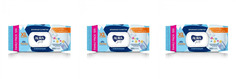Влажные салфетки Aura освежающие Family big-pack , 120 шт 3 уп