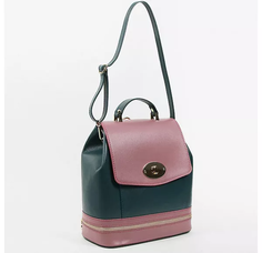 Сумка-рюкзак женская Acquanegra 632, бирюза-розовый
