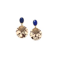 Серьги из бижутерного сплава Nature Bijoux NB23.2-12-79105, лазурит