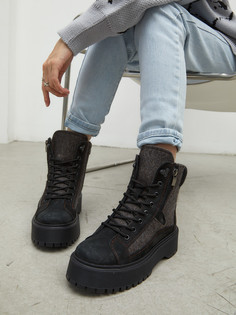 Ботинки женские MAKFLY черные 40 RU