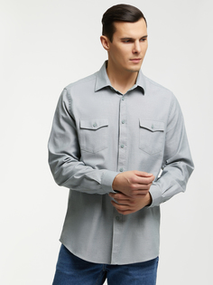 Рубашка мужская 3L330012M oodji зеленая 2XL