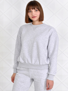 Свитшот женский Калинка Меланж серебристый 46 RU КАЛiНКА