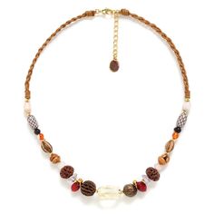 Колье из бижутерного сплава 42 см Nature Bijoux NB23.2-15-42951, агат