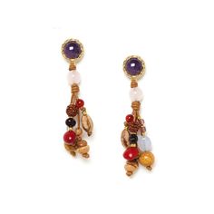 Серьги из бижутерного сплава Nature Bijoux NB23.2-12-79086, агат