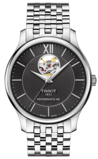 Наручные часы мужские Tissot Tradition Powermatic 80 Open Heart T063.907.11.058.00