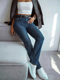 Джинсы женские DAIROS Прямая модель синие 42