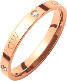 Кольцо из стали р. 18.5 Daniel Wellington Lumine-Ring-RG, кристалл