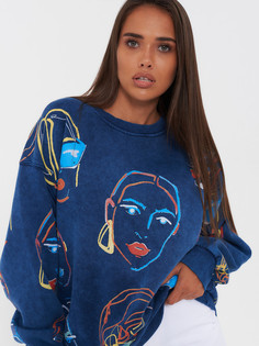 Свитшот женский Little Secret 2230055 синий One Size