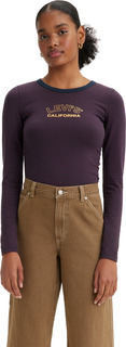 Лонгслив женский Levis Women Graphic Long Sleeve Rickie T-shirt фиолетовый 48 RU Levis®