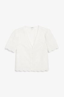 Блуза женская Monki 1137715002 белая XS (доставка из-за рубежа)
