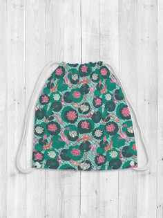 Мешок для обуви и вещей JoyArty bpa_378537 зеленый 38x40 см