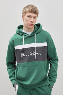 Худи мужское Finn Flare FBD210112 зеленое S
