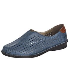 Слипоны женские Rieker 48457/12 синие 38 RU