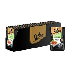Влажный корм для кошек Sheba, курица, кролик, 28шт по 75г