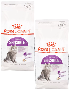 Сухой корм для кошек ROYAL CANIN SENSIBLE 33, при аллергии, 2шт по 2кг