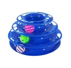 Игрушка для кошек Антицарапки башня синяя, интерактивная