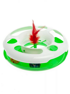 Игрушка для кошек M-pets DISCUS интерактивная зеленая