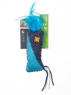 Игрушка для кошек M-pets Herby с кошачьей мятой плюшевая синяя 15x7,5x1,5 см