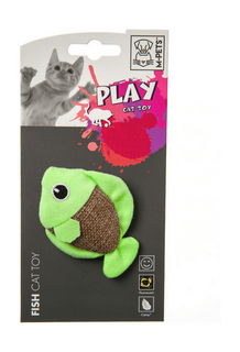 Игрушка для кошек M-pets FISH зеленая 8x4x7 см