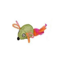 Игрушка для кошек Flamingo Мышка текстиль цвет в ассортименте 4х7 см