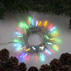 Световая гирлянда новогодняя Luazon Lighting хрусталики Р00011586 5 м разноцветный