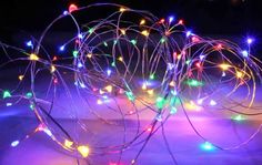 Световая гирлянда новогодняя Led Леска на батарейках 30l 7911 3 м разноцветный
