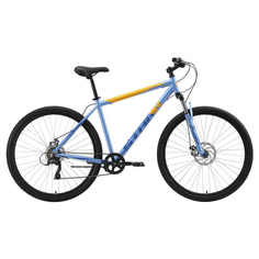Велосипед Stark23 Respect 29.1 D Microshift голубой металлик/синий/оранжевый 18"
