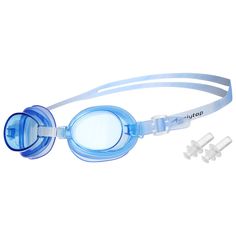 Очки для плавания, детские + беруши, цвет синий Onlitop
