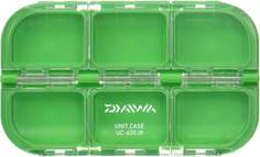Коробка для приманки Daiwa UC-600JR, 6 отсеков, с магнитным держателем, зеленая