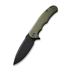 Складной туристический нож CIVIVI Praxis 9Cr18MoV Steel Black Stonewashed G10 OD Green