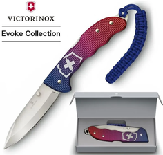 Нож перочинный Victorinox Evoke Alox (0.9415.D221) 136 мм 5 функц сине/красный