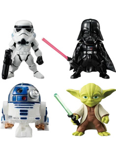 Фигурки Звездные Войны Star Wars 4 в 1, 5 см No Brand