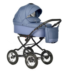 Коляска детская 2 в 1 Indigo Barbara Classic, 01 синий