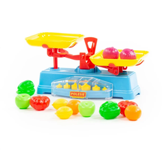 Игровой набор Полесье Весы, набор продуктов (12 элементов) 53787