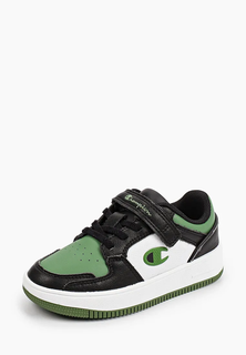 Кроссовки Champion для мальчиков, белые, чёрные, лайм, чёрные, лайм, размер 28, S32259