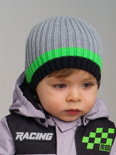 Шапка вязаная PlayToday 12113449 цв. серый р. 46