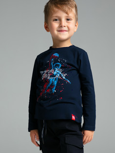 Фуфайка для мальчиков PlayToday (футболка), тёмно-синий, 122