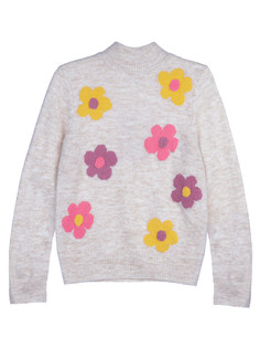 Джемпер трикотажный для девочек PlayToday, цветной, 122