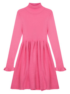 Платье трикотажное для девочек PlayToday, розовый, 98