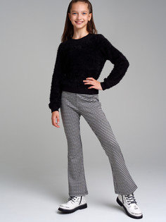 Джемпер трикотажный для девочек PlayToday, черный, 152