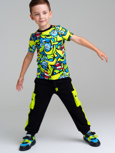 Фуфайка трикотажная для мальчиков PlayToday (футболка), цветной, 110