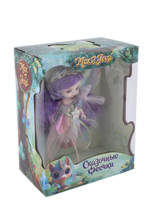 Мини-кукла шарнирная Сказочные феечки фиолет 14 см Max&Jessi B10265