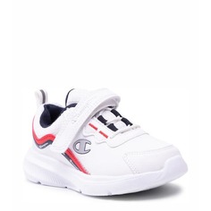 Кроссовки Champion для мальчиков, белые, синие, красные, размер 30, S32215